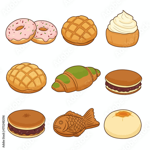 Delicious Japanese Bakery Treats and Pastries JP397