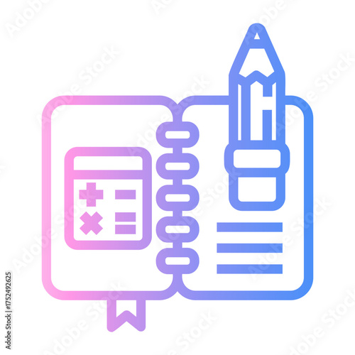 bookkeeping Line Gradient Icon