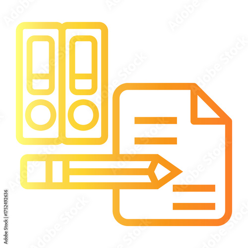 bookkeeping Line Gradient Icon