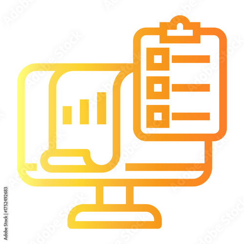 bookkeeping Line Gradient Icon