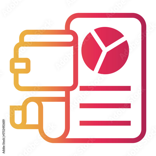 bookkeeping Line Gradient Icon