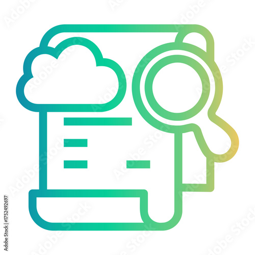 bookkeeping Line Gradient Icon