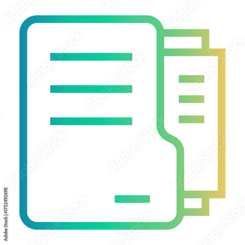 bookkeeping Line Gradient Icon
