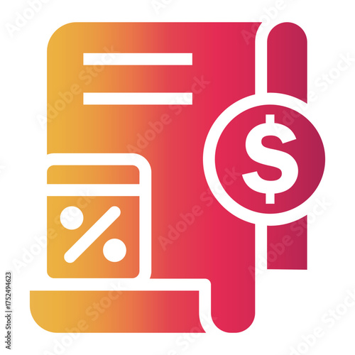 bookkeeping Gradient icon