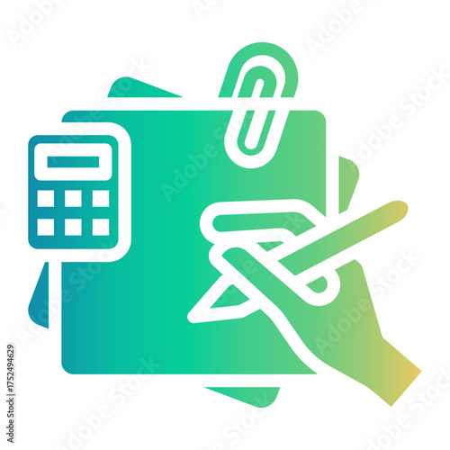 bookkeeping Gradient icon