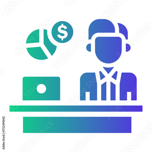 bookkeeping Gradient icon