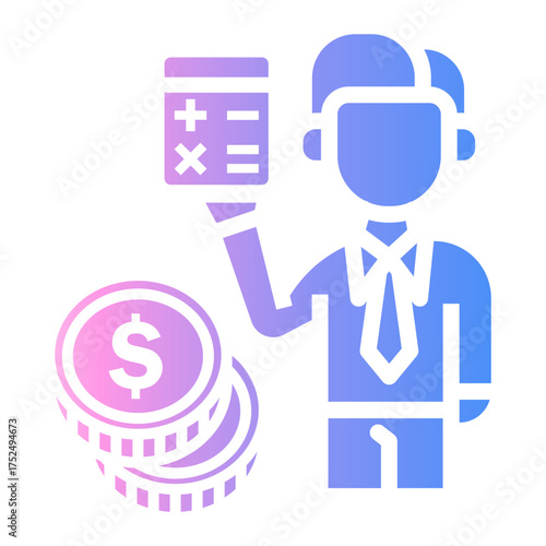 bookkeeping Gradient icon
