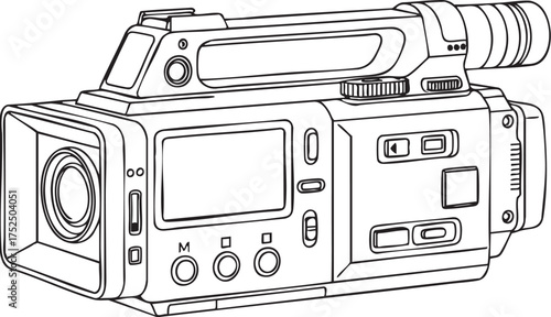 movie camera icon vector
