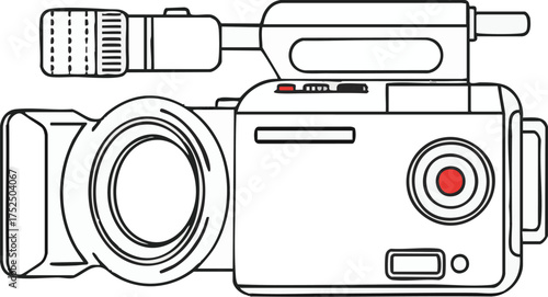 movie camera icon vector