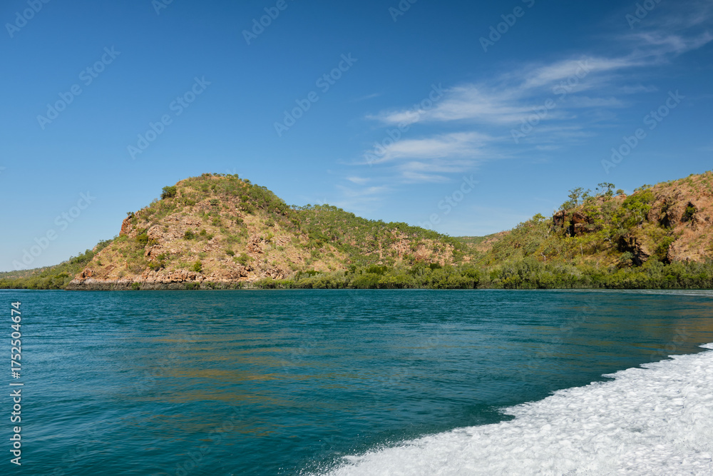 Fototapeta premium Pleasant boat ride along the Kimberley coast - Talbot Bay, WA, Australia