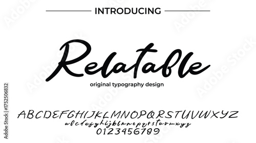 Relatable - Elegant Script Font for Smooth Handwritten Design and Creative Typography