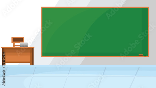 classroom vector with board for business and other