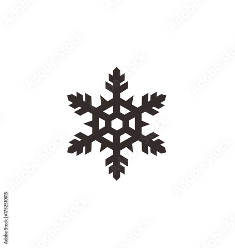 Stylized heart-shaped flower with two leaves on a white background, simple graphic design.