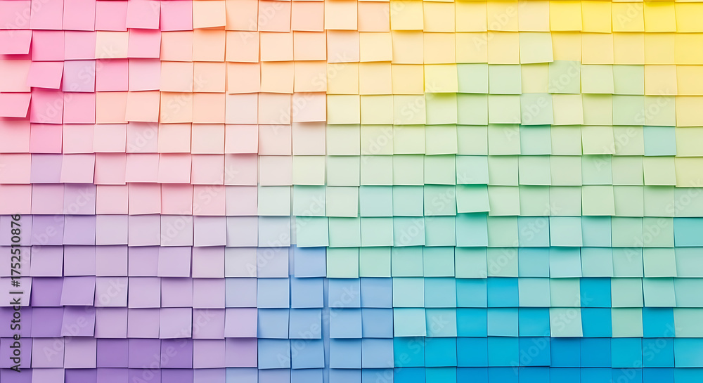 Fototapeta premium Multicolor Block Gradient Textured Backdrop