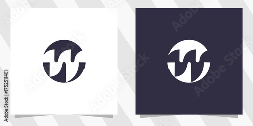 letter w logo design vector