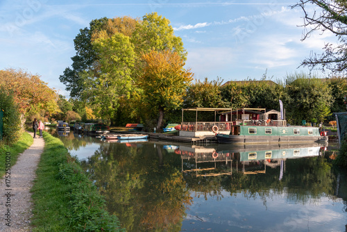Odiham Hampshire England UK. 11.10.2025. View along the Basingstoke Canal at Odiham Hampshire England UK