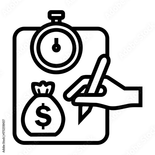 fast servive Line Icon