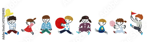 子供たちの行列