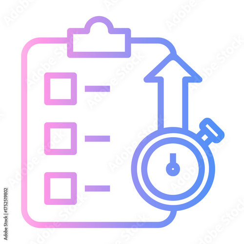 fast servive Line Gradient Icon