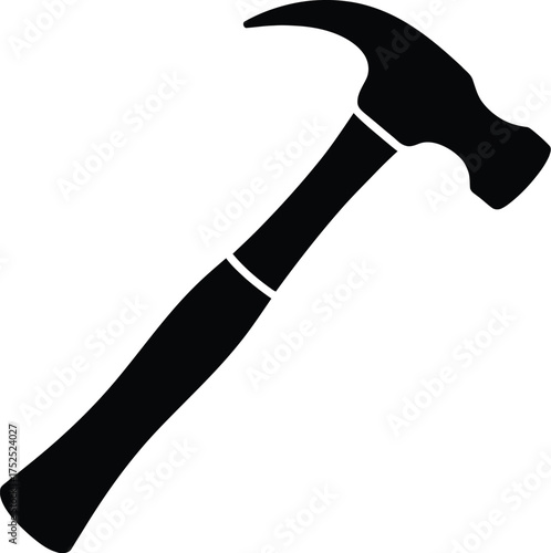 Black claw hammer silhouette tool