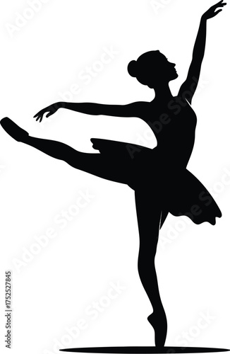 Elegant ballerina performing a graceful pose ballet dancer