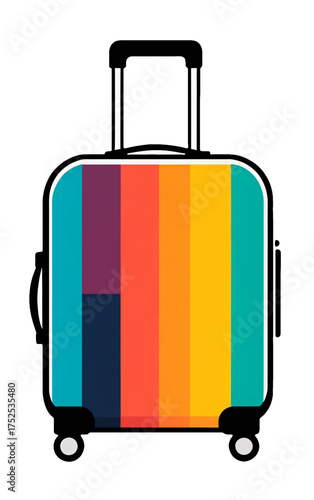 single colorful striped sui...
