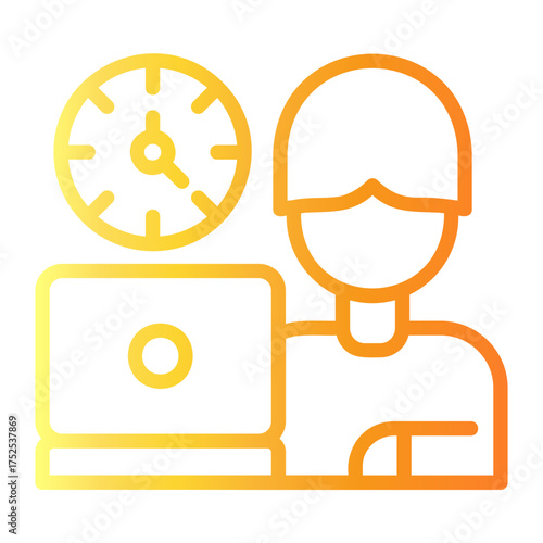 skill Line Gradient Icon