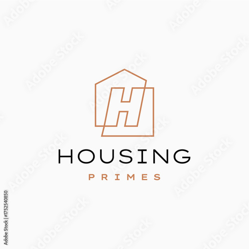 letter h house home mortgage real estate living logo vector icon illustration