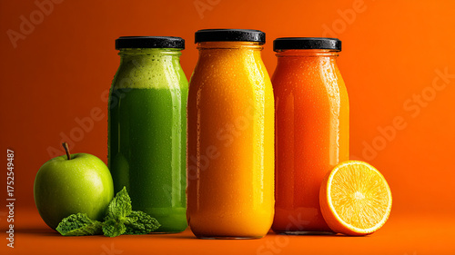 fresh fruit juice with fruits