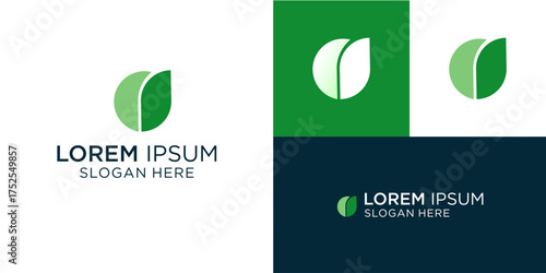 Modern green leaf logo design that inspires growth and renewal for eco-friendly brands, sustainable businesses, and organic product companies looking to establish a clean and fresh identity