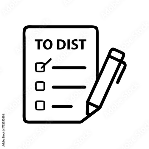 To do list with a checkmark, task management