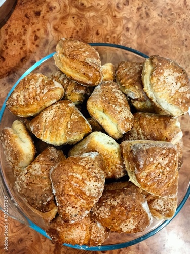 Wallpaper Mural homemade cakes. delicious sugar cookies in close-up on a plate. cooking. cooking at home Torontodigital.ca