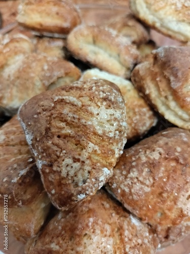Wallpaper Mural homemade cakes. delicious sugar cookies in close-up on a plate. cooking. cooking at home Torontodigital.ca