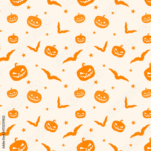 Halloween Seamless Pattern Texture