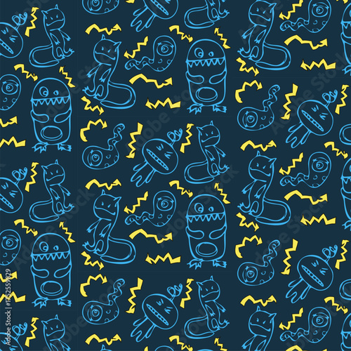 Halloween Seamless Pattern Texture