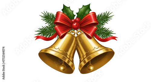 christmas bells isolated image on white background