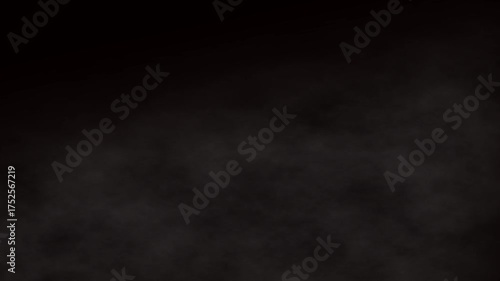 Rising Wall of Endless Smoke Steam Loop On Black Background Motion Design.