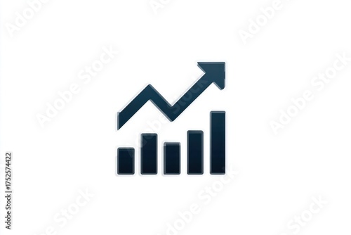 Arrow rising upward in zig-zag pattern, vector-style flat icon on white background, symbolizing market growth Free Download Arrow rising upward in zig-zag pattern, vector-style flat icon on white background, symbolizing market growth - GFXLoad