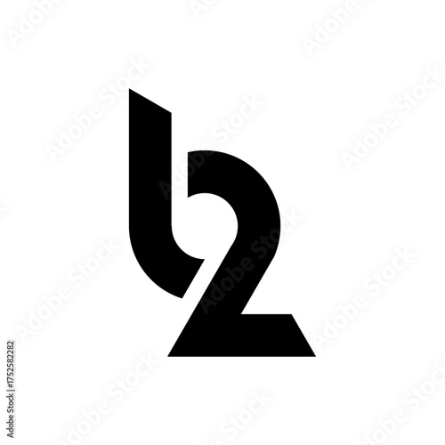Modern Letter B2 Logo Design