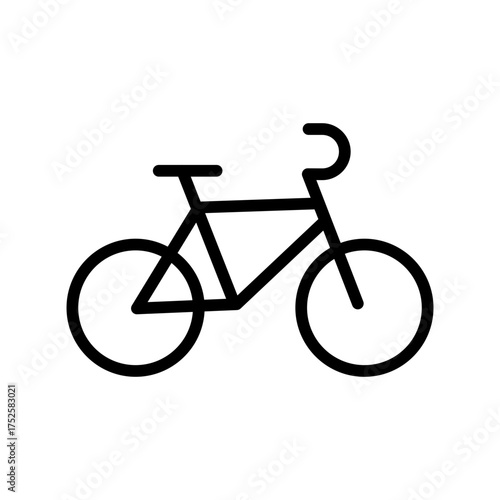 bicycle isolated on white background