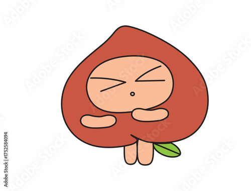 funny face cartoon smile peach cat