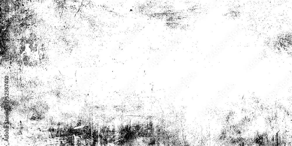 Fototapeta premium Black and White Grunge Texture with Dust and Scratches Background.