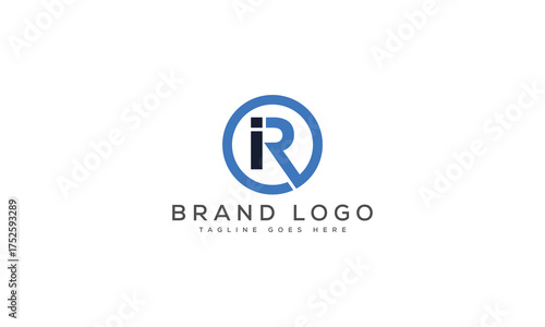 letter RI logo design vector template design for brand.