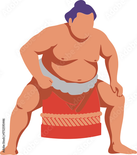 Sumo Wrestler Ready Pose