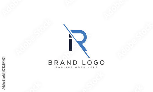 letter RI logo design vector template design for brand.