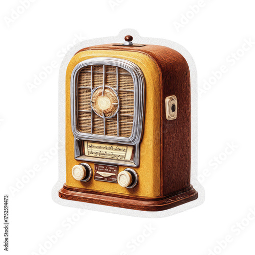 Classic Wood Vintage Radio Receiver