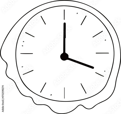 Melting Clock Illustration