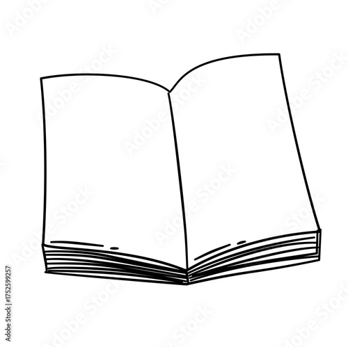 Book sketch vector illustration 