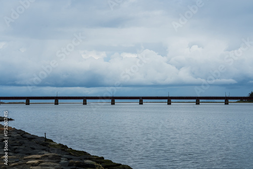 Japan Kyoto Tango Railway Yura River Bridge