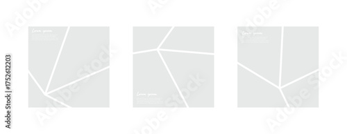 Set of comic strip 4 panel layout with 1:1 square ratio, photo or image collage, poster moodboard